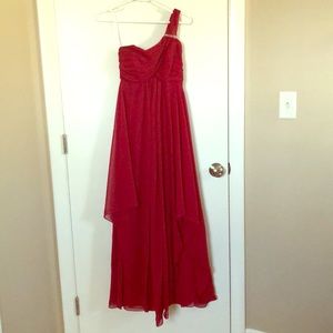 Cranberry/red flowy dress size 6